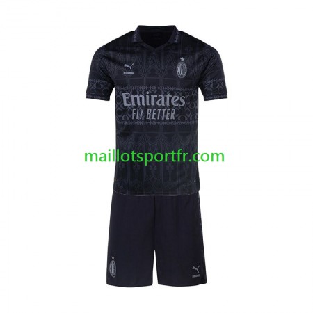 Maillot de Foot AC Milan Enfant Quatrième Noir 2023/24